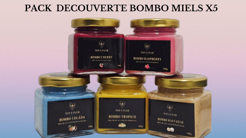 Pack découverte Bombo Miels x5